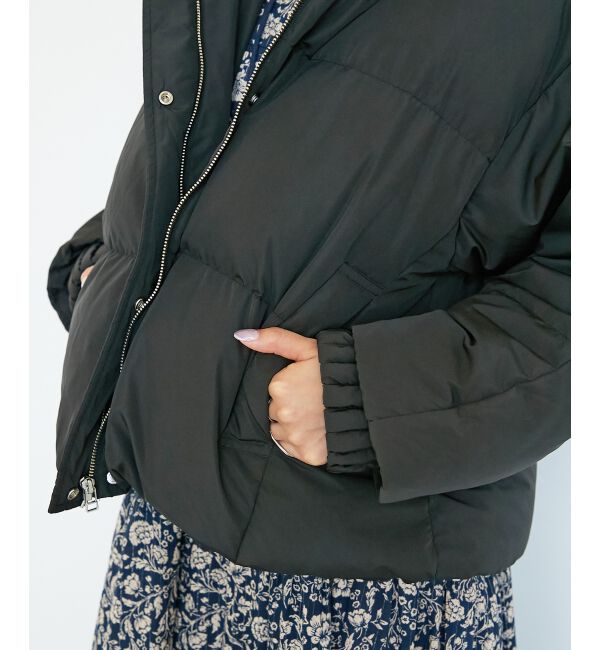  「プリーツレイヤードフードショートダウン」|ダウン|