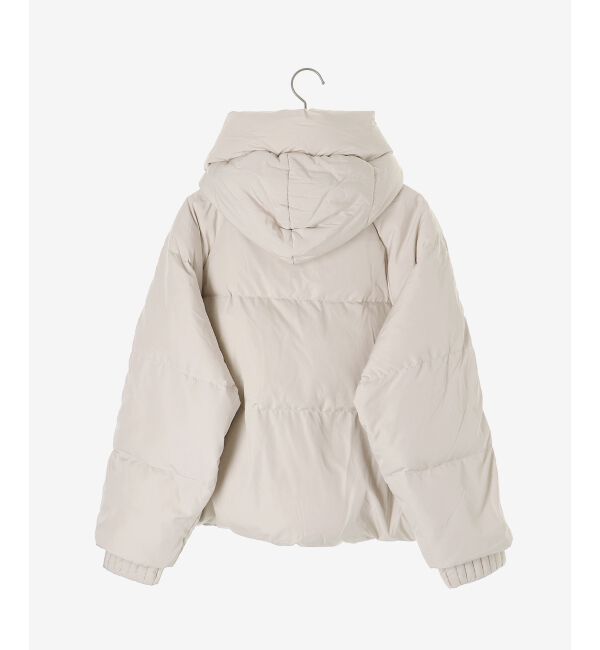  「プリーツレイヤードフードショートダウン」|ダウン|