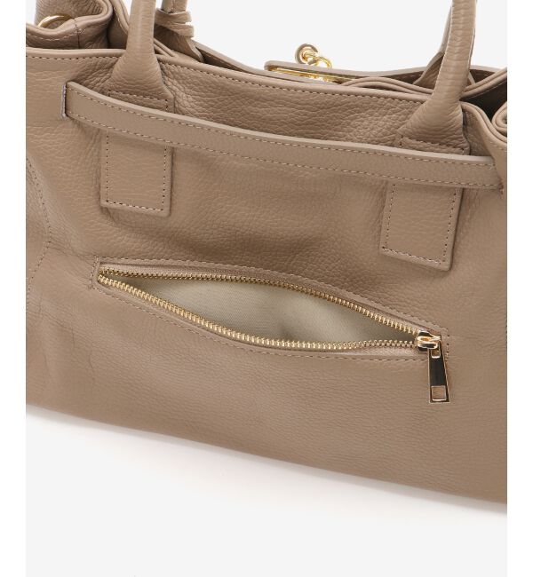  「MILLELAFIRENZE金具付きレザートートバッグ」|トートバッグ|