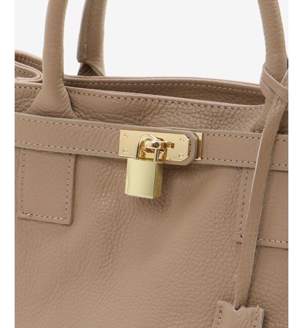  「MILLELAFIRENZE金具付きレザートートバッグ」|トートバッグ|