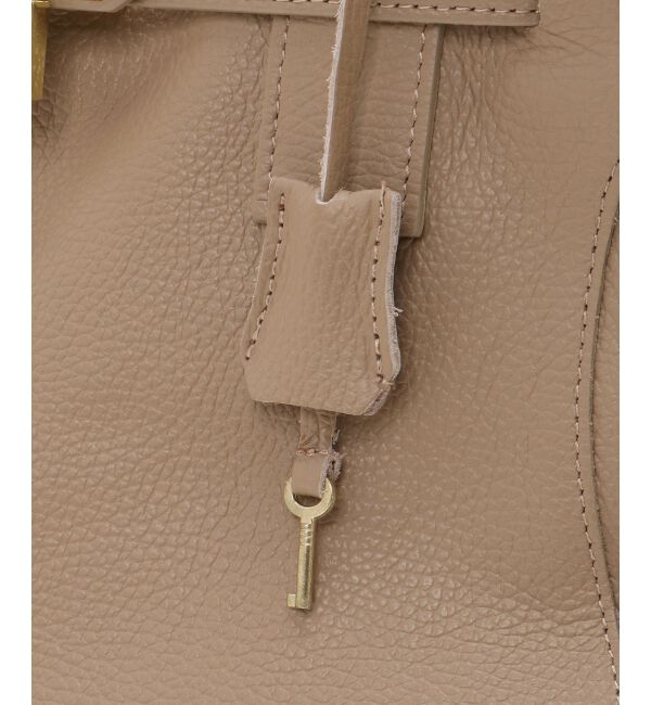  「MILLELAFIRENZE金具付きレザートートバッグ」|トートバッグ|