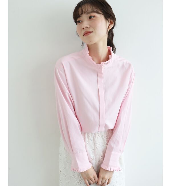  「プリーツカラーシャツ」|シャツ・ブラウス|