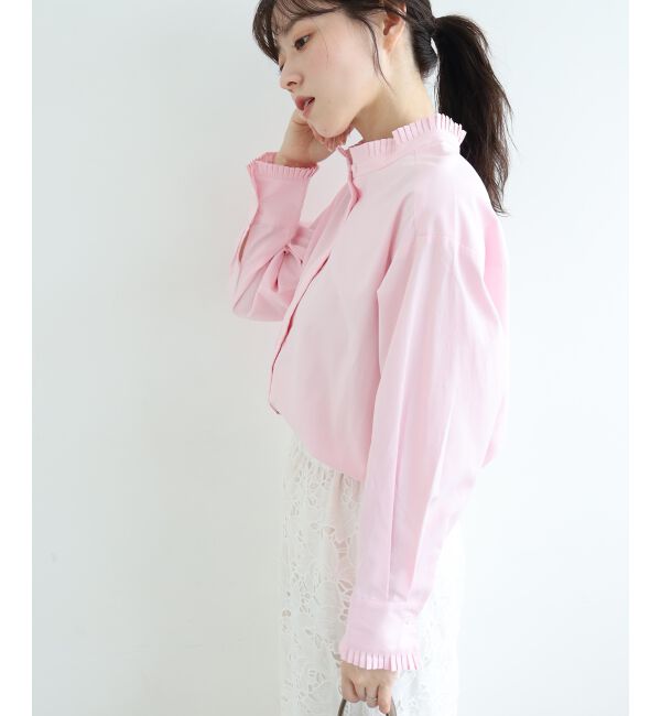  「プリーツカラーシャツ」|シャツ・ブラウス|