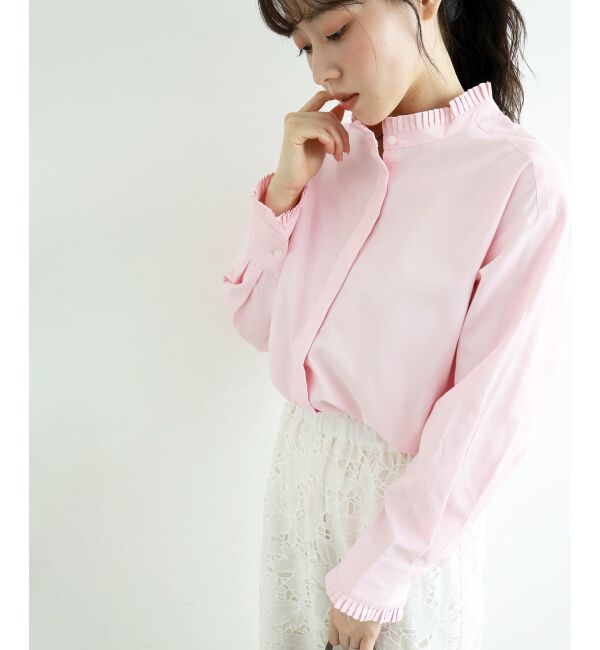  「プリーツカラーシャツ」|シャツ・ブラウス|