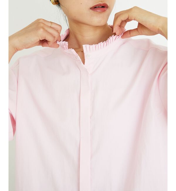  「プリーツカラーシャツ」|シャツ・ブラウス|