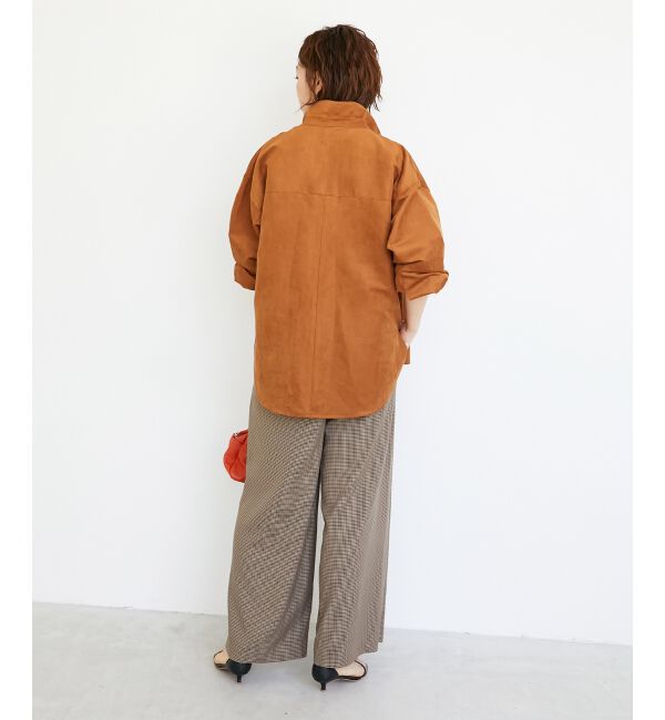  「合皮ポケットオーバーシャツ」|シャツ・ブラウス|