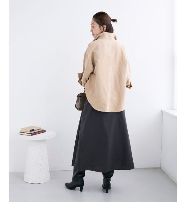  「合皮ポケットオーバーシャツ」|シャツ・ブラウス|