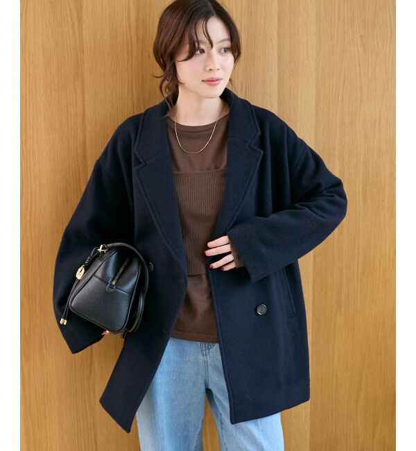  「ウールオーバーチェスターハーフコート」|チェスターコート|