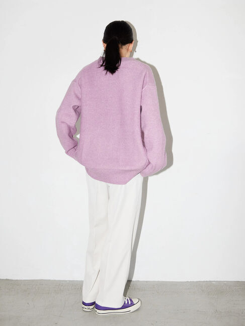  「Vネック前振りコクーンニットプルオーバー」|ニット・セーター|