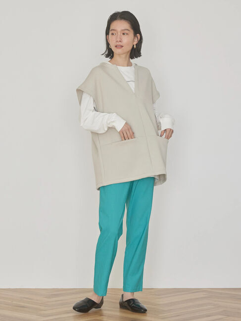  「SET ポンチベスト+カットプルオーバー」|Tシャツ・カットソー|