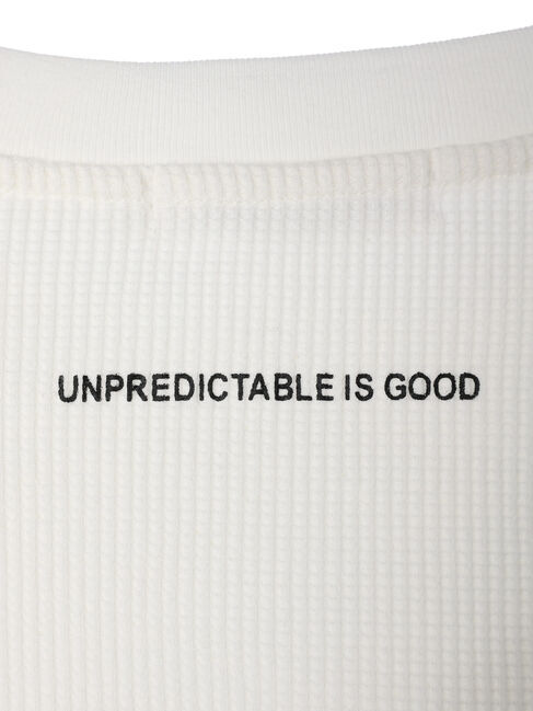  「ドッキングストライプワッフルプルオーバー」|Tシャツ・カットソー|