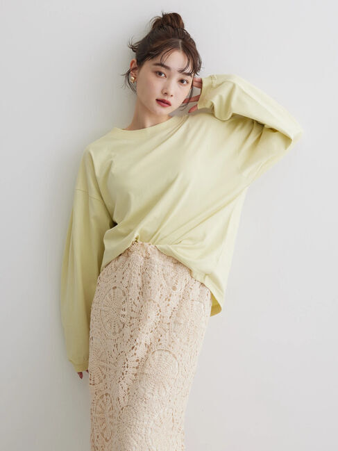 AMERICAN HOLIC「袖タックボリュームスリーブカットプルオーバー」|Tシャツ・カットソー|