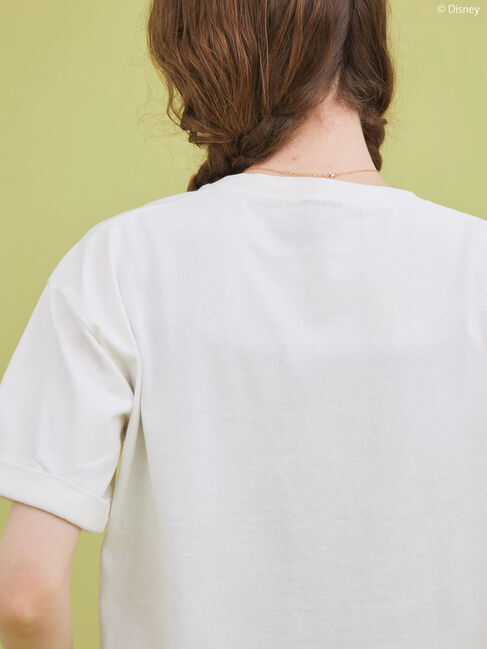  「裾フリンジ半袖カットプルオーバー/Mickey」|Tシャツ・カットソー|