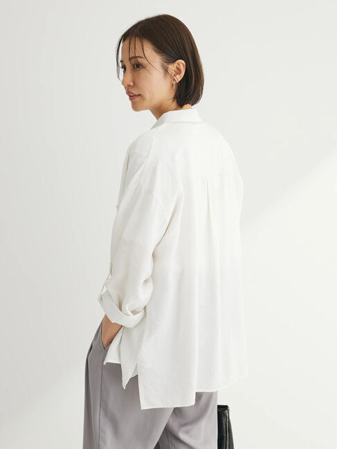 Green Parks「ワッシャーシアーシャツ」|シャツ・ブラウス|