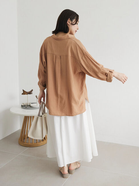 Green Parks「ワッシャーシアーシャツ」|シャツ・ブラウス|