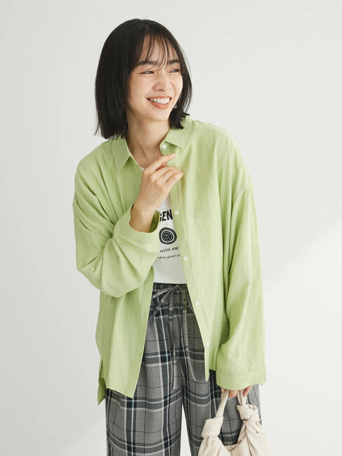 Green Parks「ワッシャーシアーシャツ」|シャツ・ブラウス|