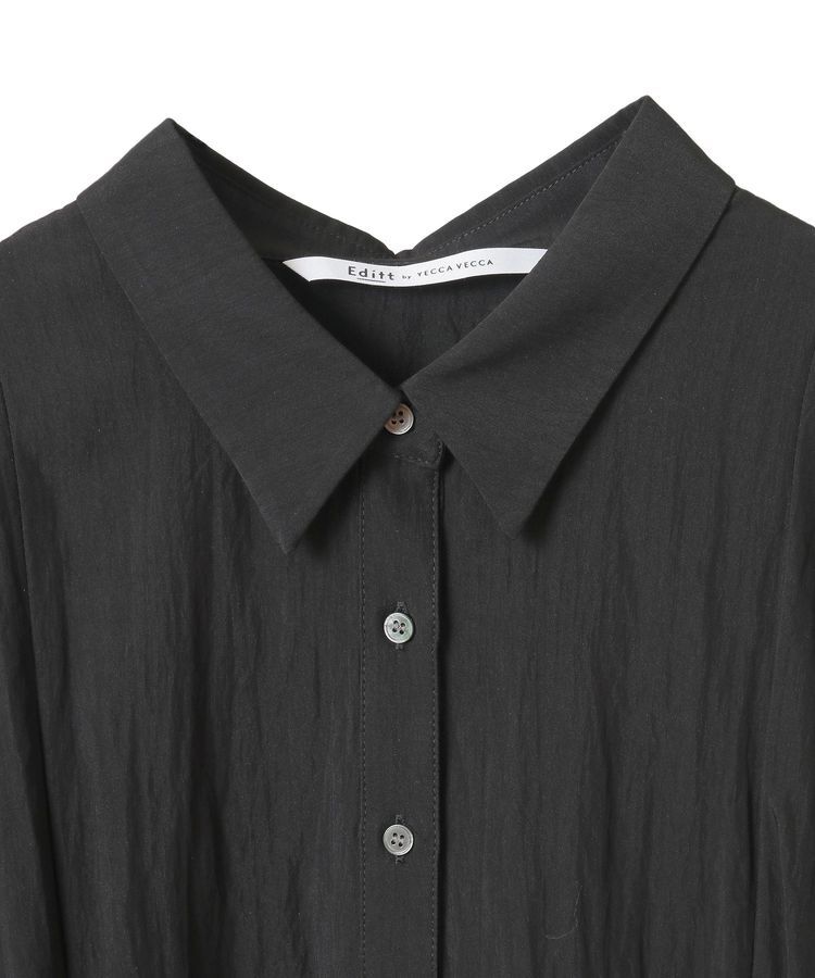 Editt by YECCA VECCA「【接触冷感】裾バルーン切替デザインヘムシャツ」|シャツ・ブラウス|