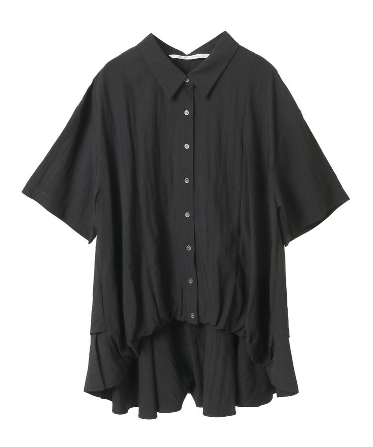 Editt by YECCA VECCA「【接触冷感】裾バルーン切替デザインヘムシャツ」|シャツ・ブラウス|