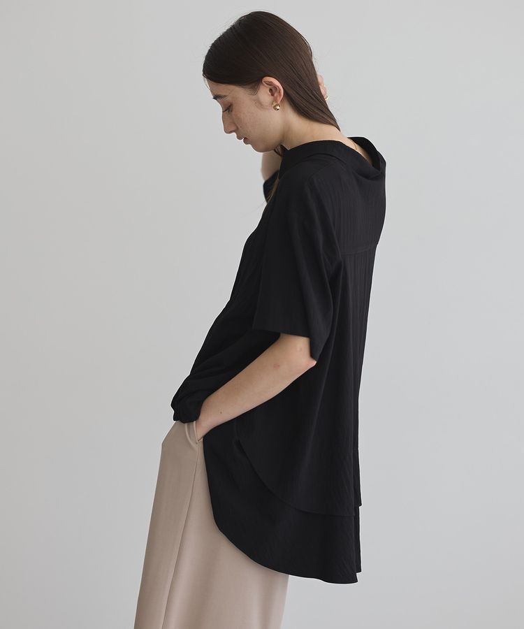 Editt by YECCA VECCA「【接触冷感】裾バルーン切替デザインヘムシャツ」|シャツ・ブラウス|