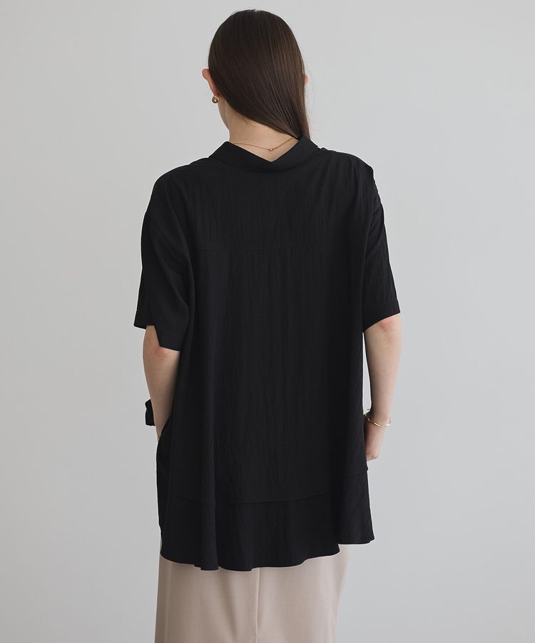 Editt by YECCA VECCA「【接触冷感】裾バルーン切替デザインヘムシャツ」|シャツ・ブラウス|