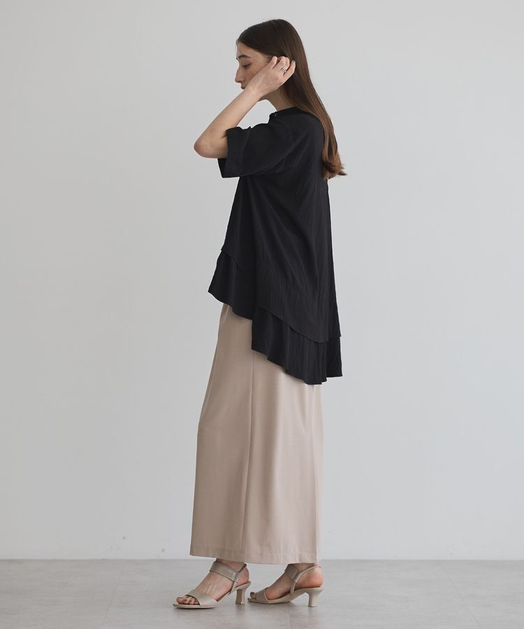 Editt by YECCA VECCA「【接触冷感】裾バルーン切替デザインヘムシャツ」|シャツ・ブラウス|