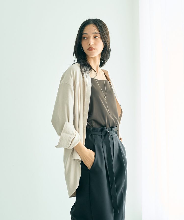 YECCA VECCA「ピーチ起毛シャツ」|シャツ・ブラウス|