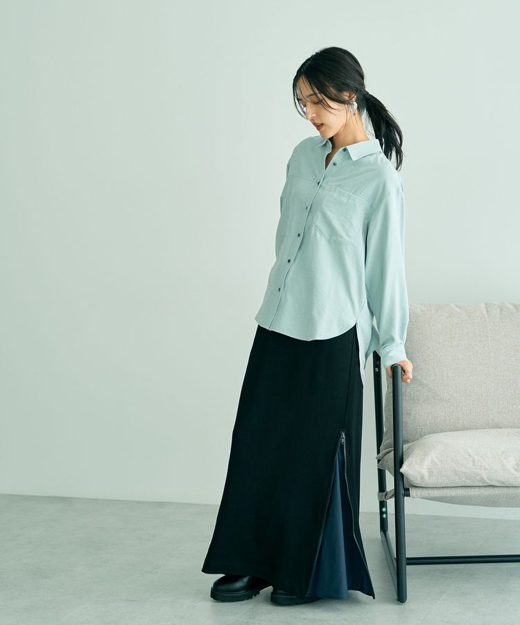 YECCA VECCA「ピーチ起毛シャツ」|シャツ・ブラウス|