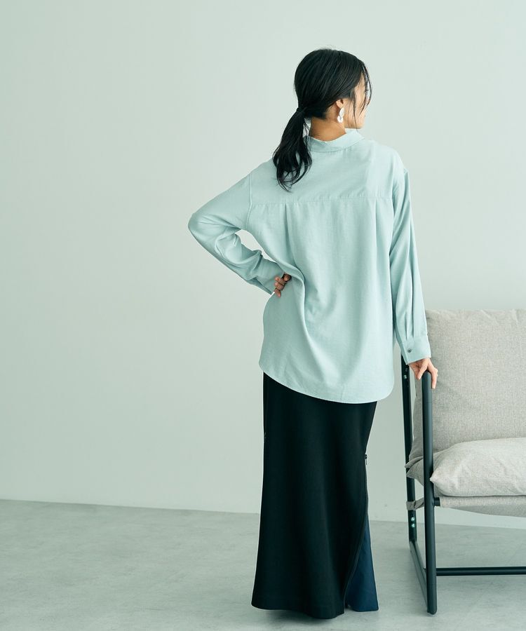 YECCA VECCA「ピーチ起毛シャツ」|シャツ・ブラウス|