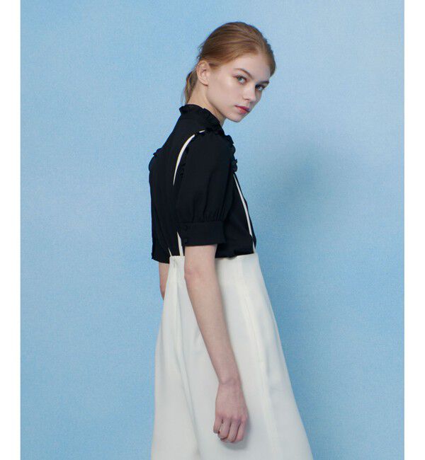 LOULOU WILLOUGHBY「【LOULOU WILLOUGHBY】アムンゼンプチフリルブラウス」|シャツ・ブラウス|