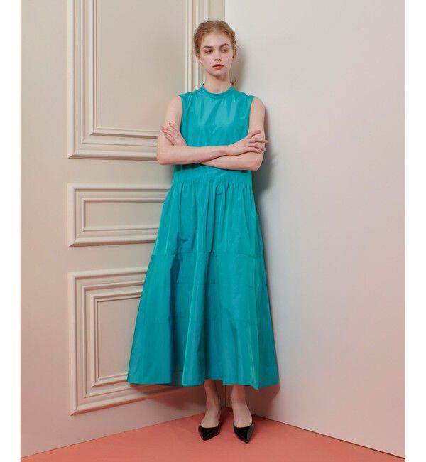 LOULOU WILLOUGHBY「【LOULOU WILLOUGHBY】バックリボンタフタワンピース」|ワンピース|