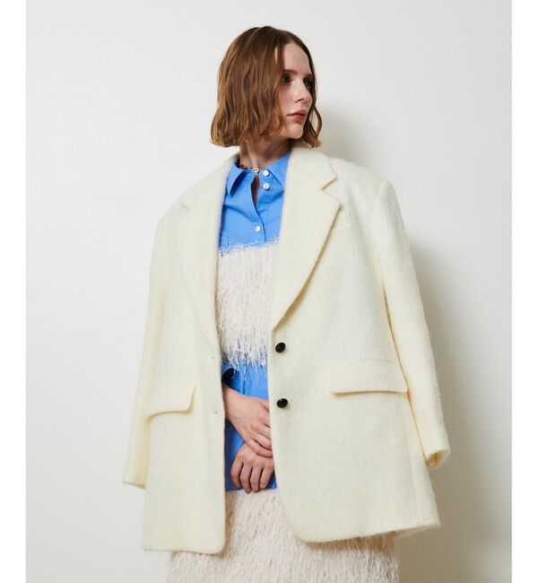 allureville「シャギーハーフコート」|ダッフルコート|