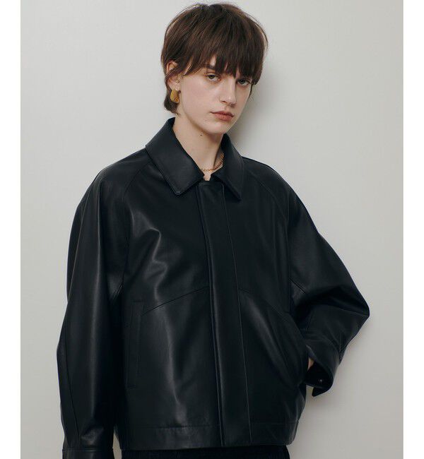 allureville「レザーブルゾン」|ブルゾン・スタジャン|