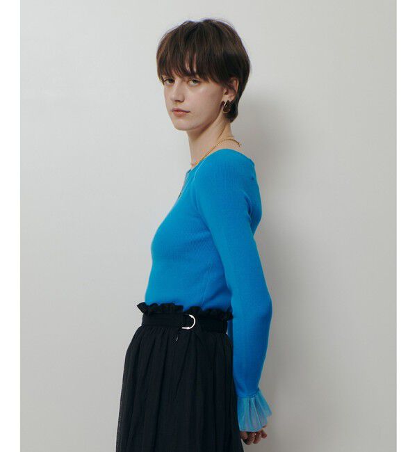 allureville「２WAYネックフリルカフプルオーバー」|ニット・セーター|