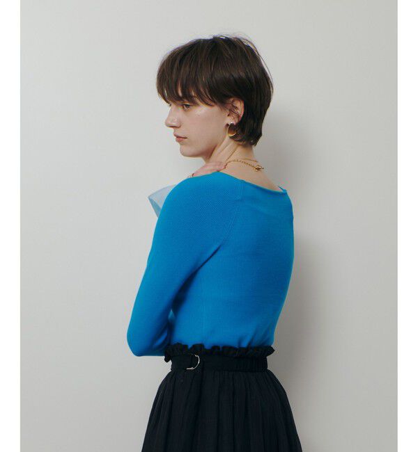 allureville「２WAYネックフリルカフプルオーバー」|ニット・セーター|