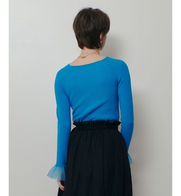 allureville「２WAYネックフリルカフプルオーバー」|ニット・セーター|