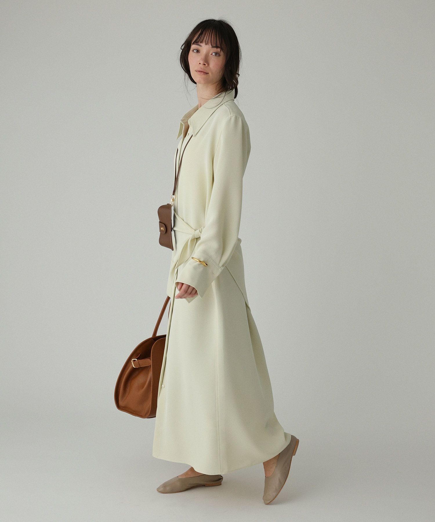 BABYLONE「【UVカット&times;イージーケア】プルエラシャツワンピース」|ワンピース|