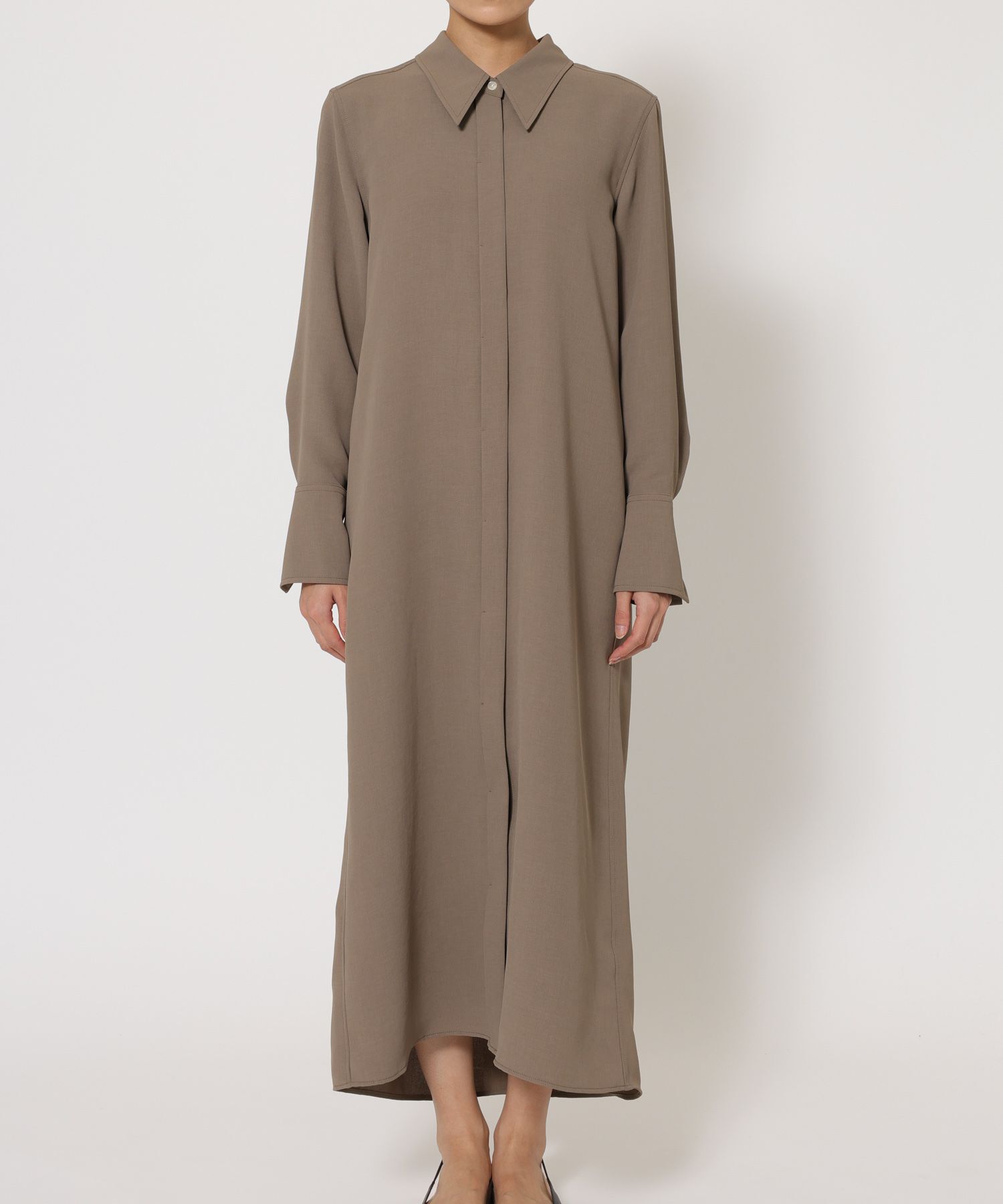 BABYLONE「【UVカット&times;イージーケア】プルエラシャツワンピース」|ワンピース|