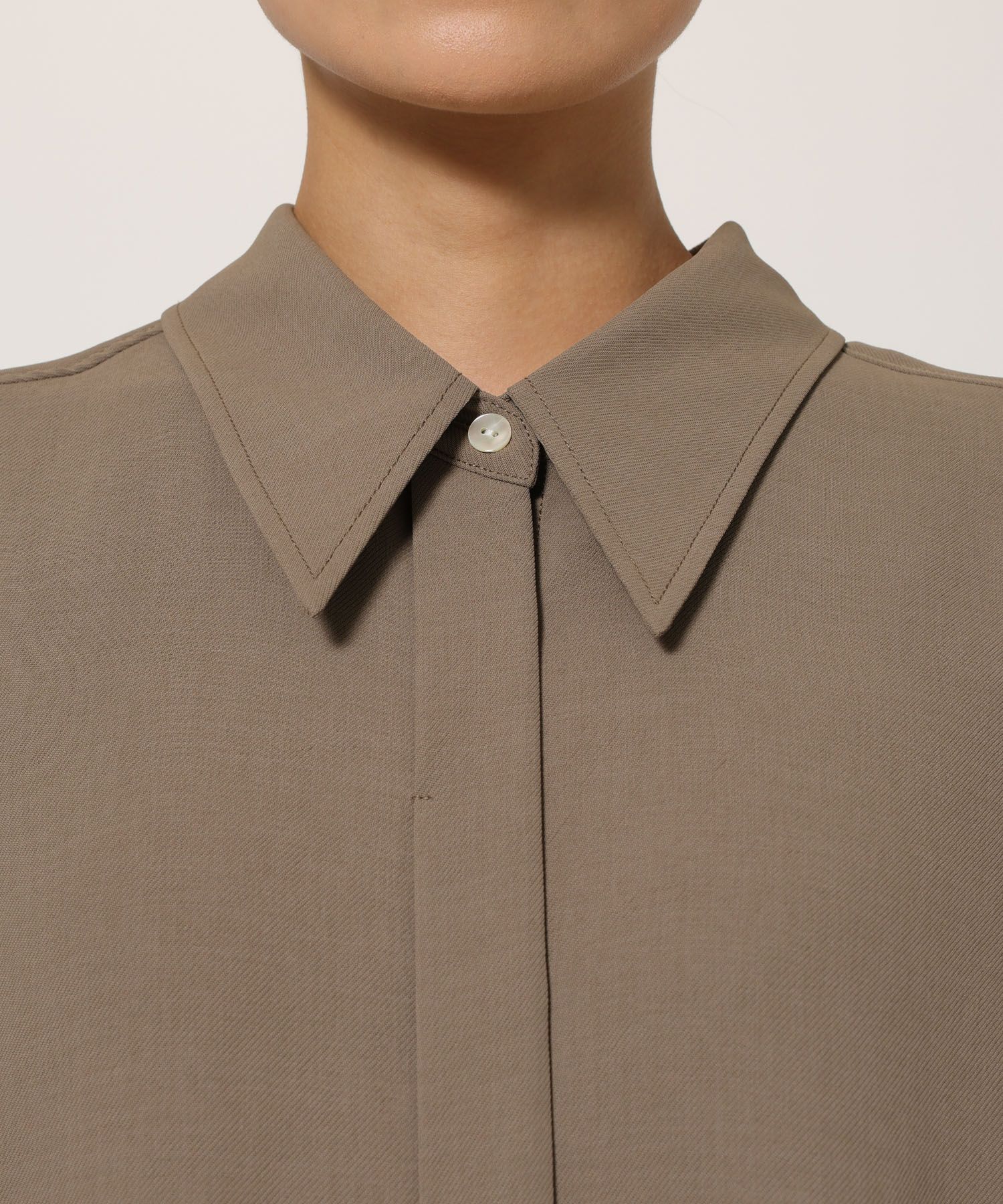 BABYLONE「【UVカット&times;イージーケア】プルエラシャツワンピース」|ワンピース|