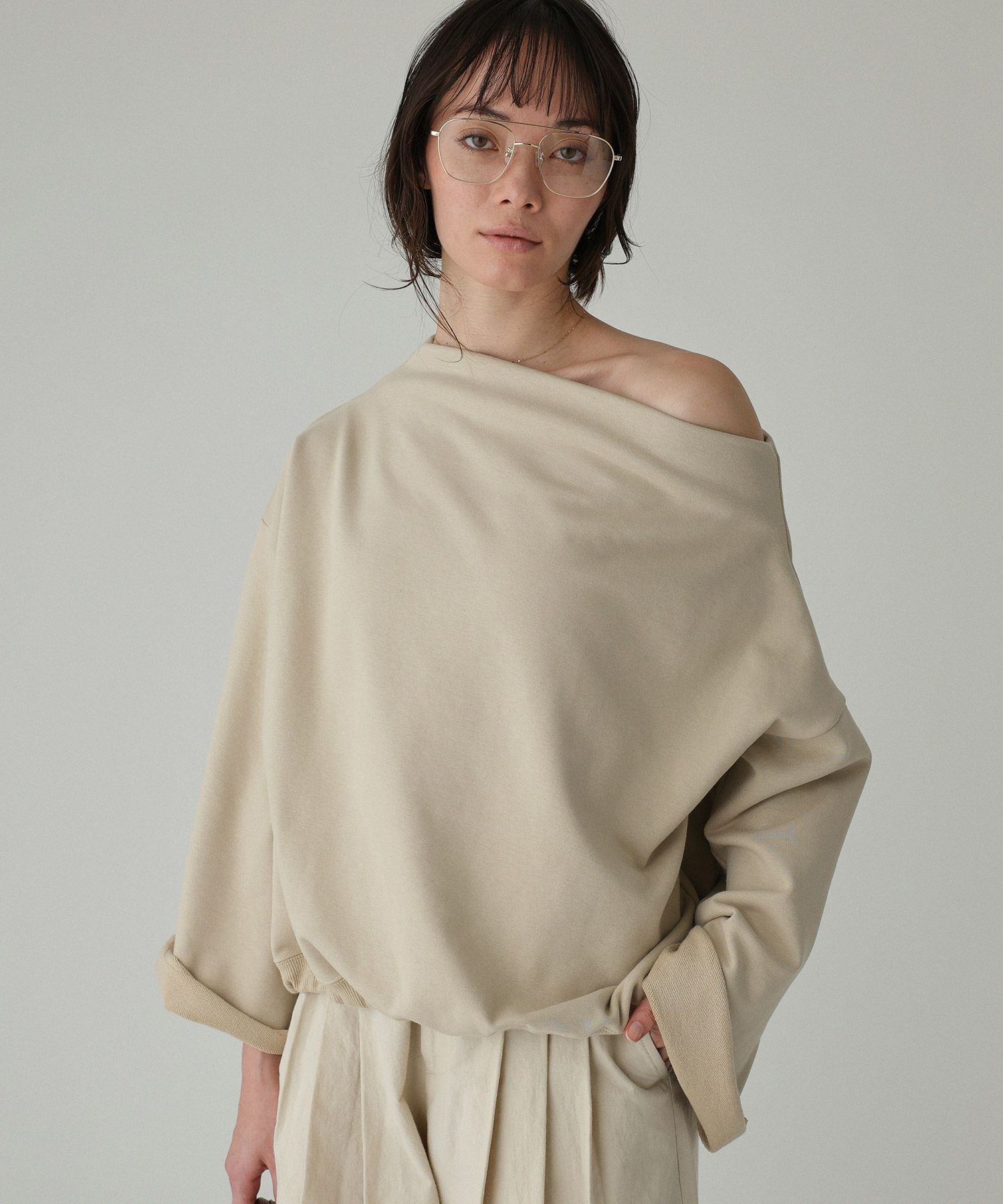 BABYLONE「ヘムドロスト裏毛プルオーバー」|スウェット・ジャージ|ﾍﾞｰｼﾞｭ