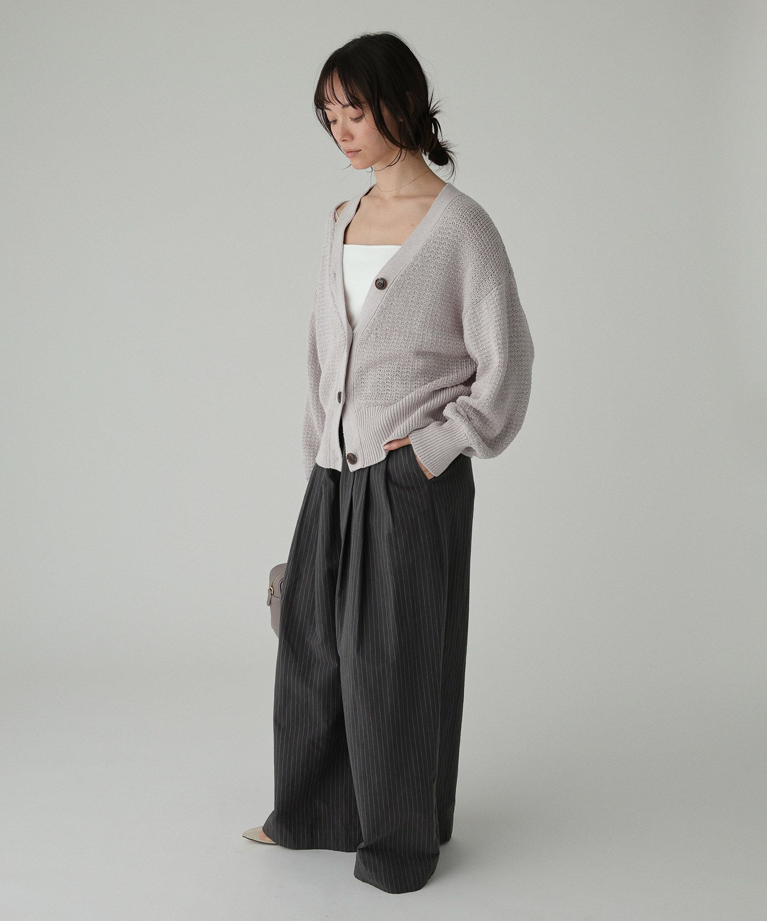 BABYLONE「編み柄ニットカーデ」|ニット・セーター|