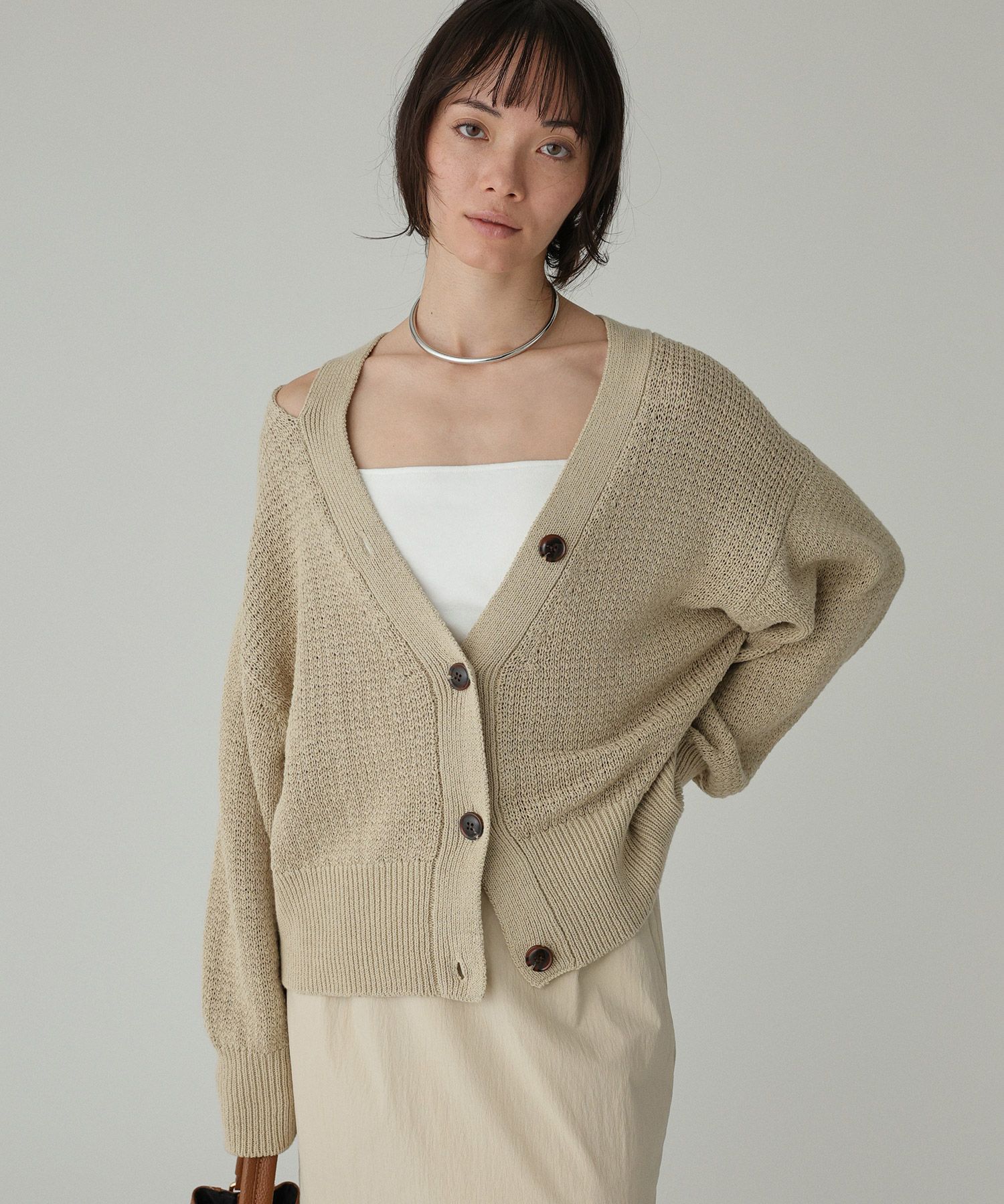 BABYLONE「編み柄ニットカーデ」|ニット・セーター|ｻﾝﾄﾞﾍﾞｰｼﾞｭ