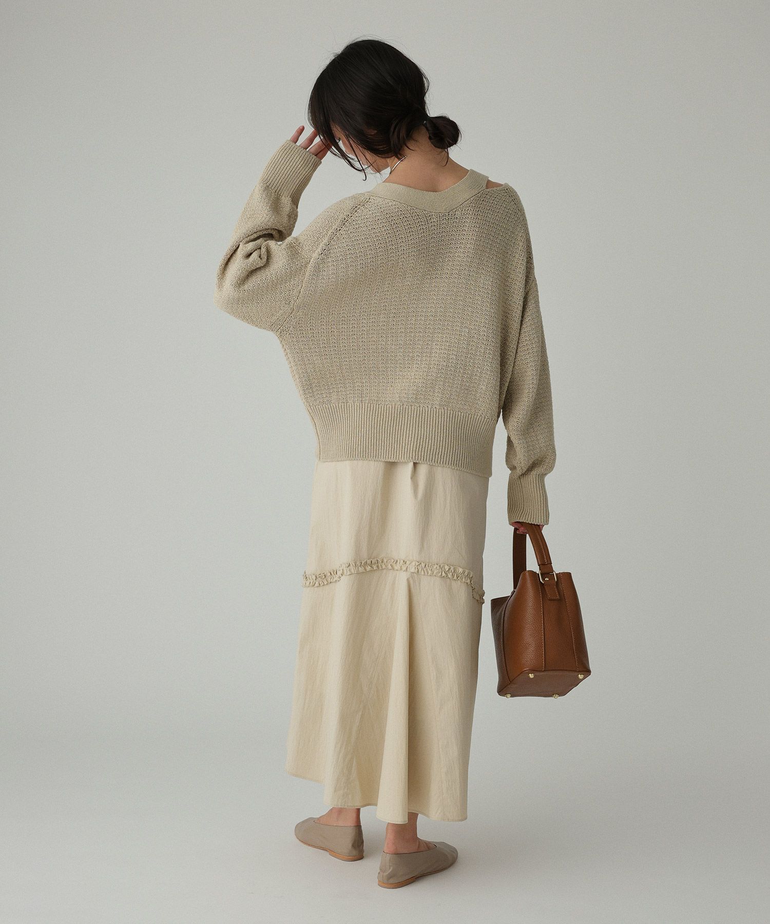 BABYLONE「編み柄ニットカーデ」|ニット・セーター|