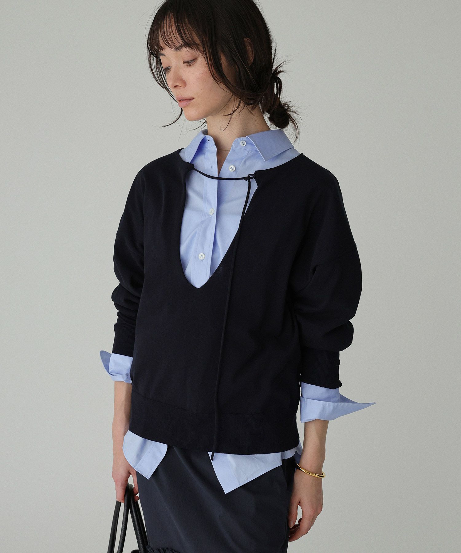 BABYLONE「2WAYスピンドルプルオーバー」|ニット・セーター|ﾈｲﾋﾞｰ