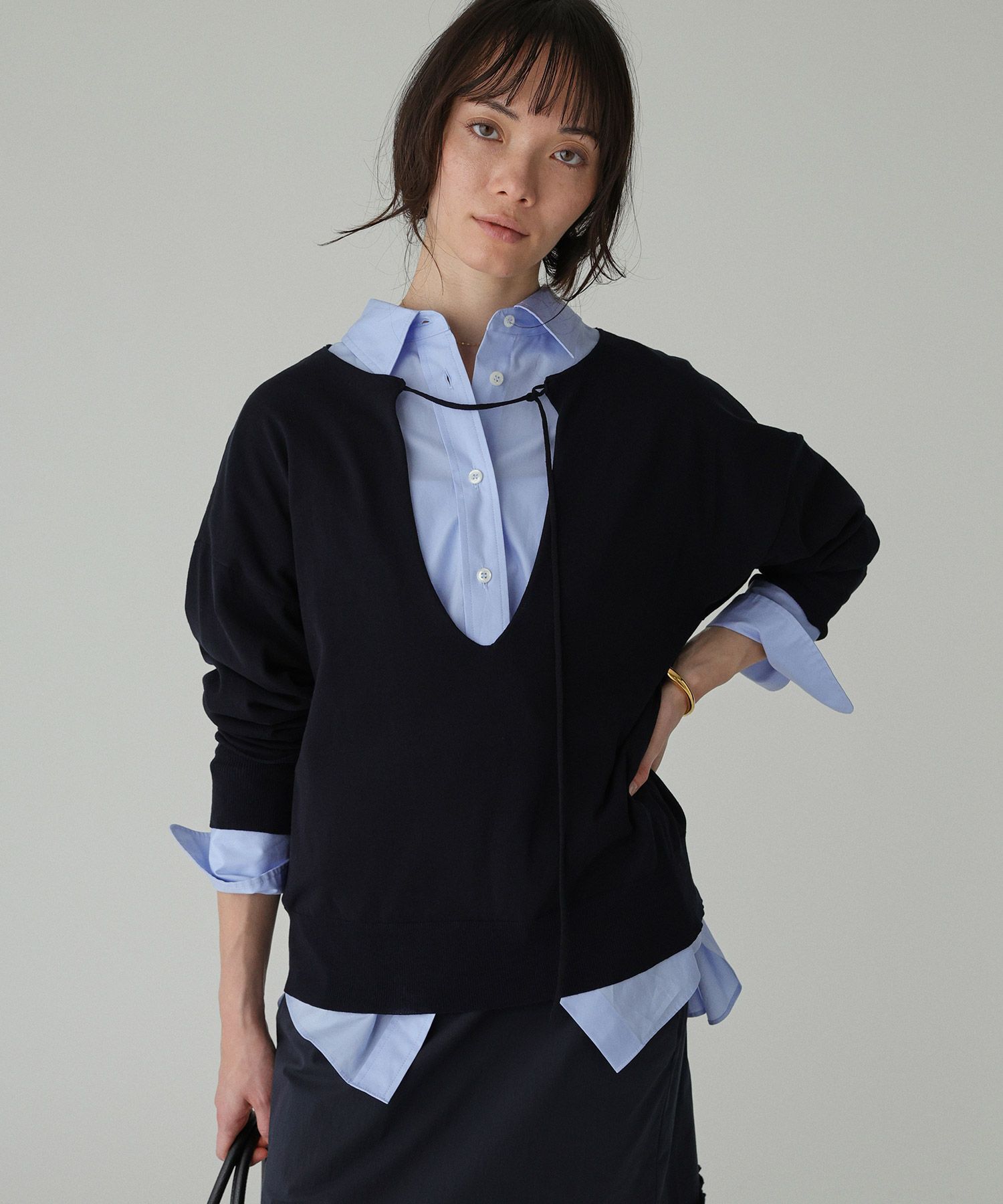 BABYLONE「2WAYスピンドルプルオーバー」|ニット・セーター|