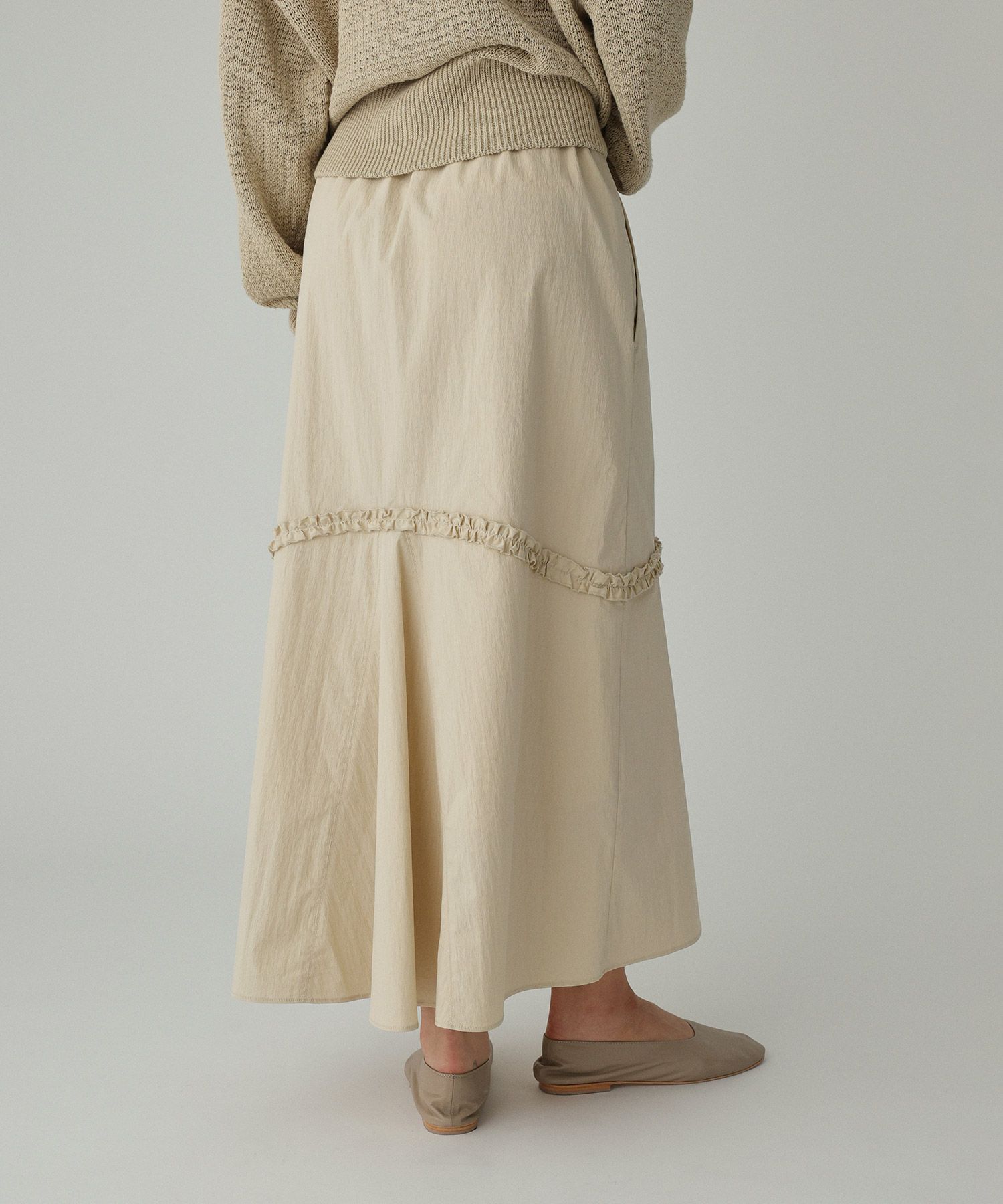 BABYLONE「コットンナイロンフリルスカート」|スカート|