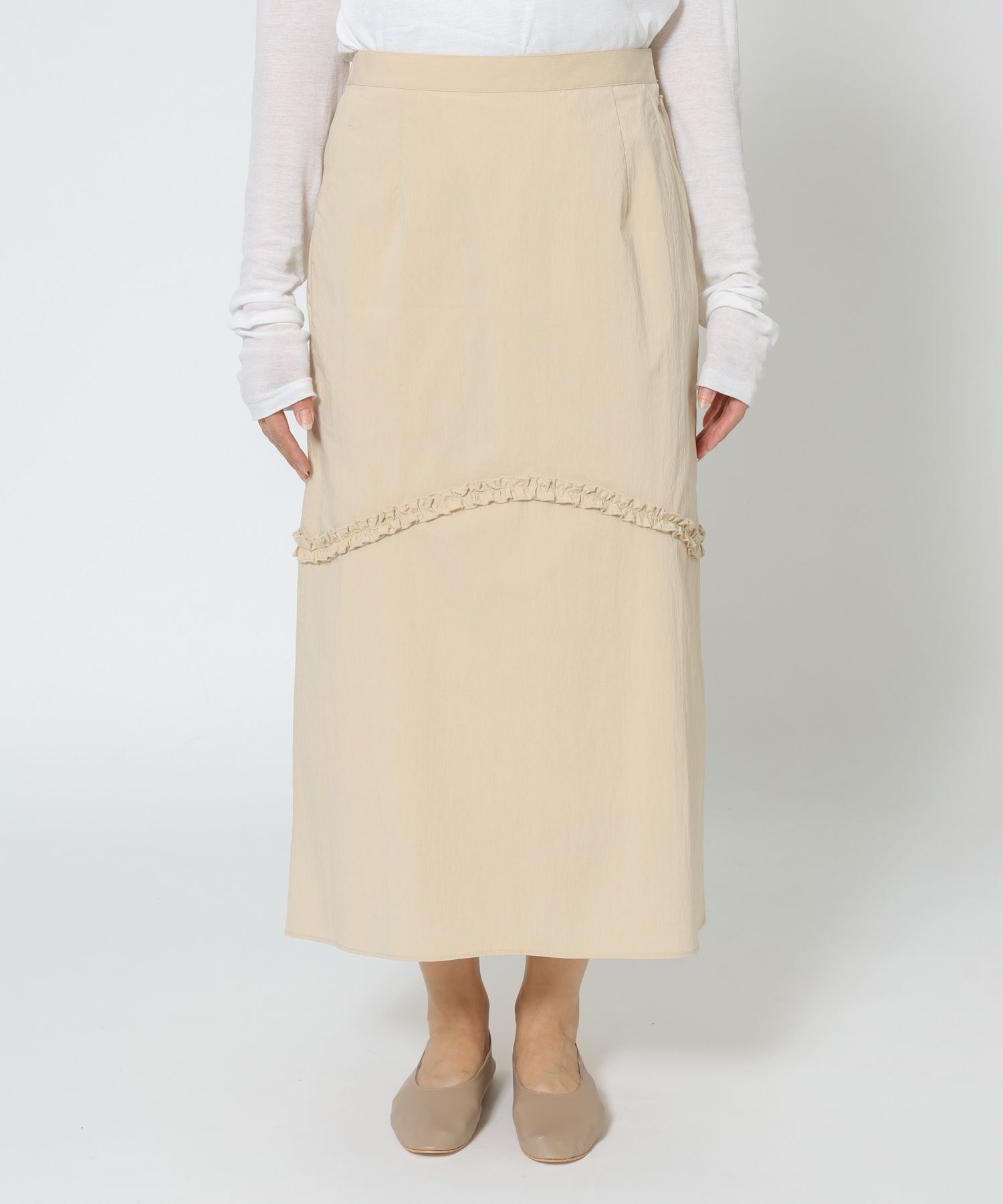 BABYLONE「コットンナイロンフリルスカート」|スカート|