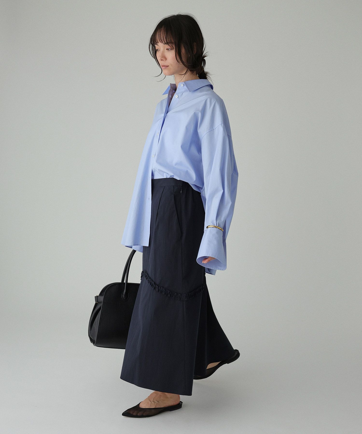 BABYLONE「コットンナイロンフリルスカート」|スカート|