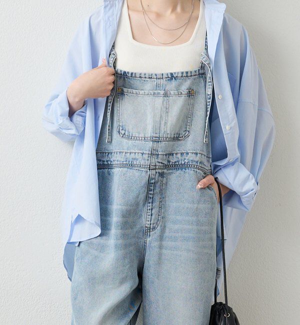  「リヨセル混デニムサロペット」|その他|