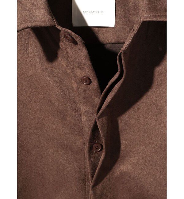 MIDIUMISOLID「MIDIUMISOLID Men&rsquo;s スエードライクシャツ」|シャツ・ブラウス|