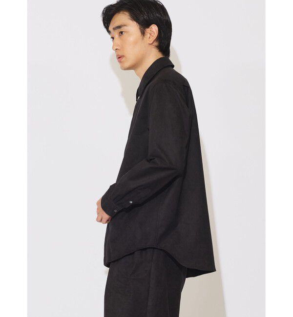 MIDIUMISOLID「MIDIUMISOLID Men&rsquo;s スエードライクシャツ」|シャツ・ブラウス|